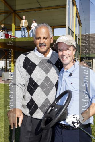 Amsterdam 14 oktober 2007
Stedman Graham ( ex Ophrah Winfrey op bezoek in Nederland. Hij ging varen met boot door de amsterdamse grachten en Golfen. Jooste Hage met  Stedman