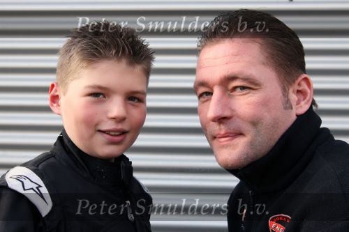 20 Maart 2008 Jos Verstappen met zijn zoon Max Verstappen