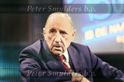 1989
Joseph Luns te gast bij willem Bol bij zijn programma \