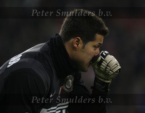 Eindhoven, 12 December 2007
Champions League wedstrijd PSV-Internationale Milan, eindstand 0-1 Seizoen 2007/2008 
Julio Cesar Soares Espindola