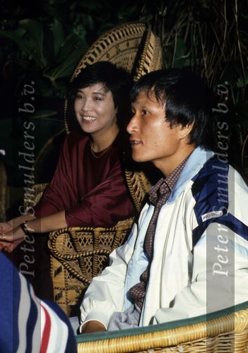 Seoul (Korea ) 28 September 1985
Oud PSV-speler Jung Moo Huh samen met zijn vrouwin het Sheraton Walker Hill Hotel