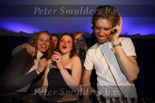 21 Maart 2009, Junior Smulders achter de draaitafel als DJ