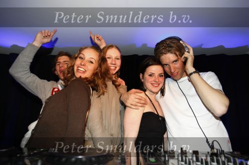 21 Maart 2009, Junior Smulders achter de draaitafel als DJ