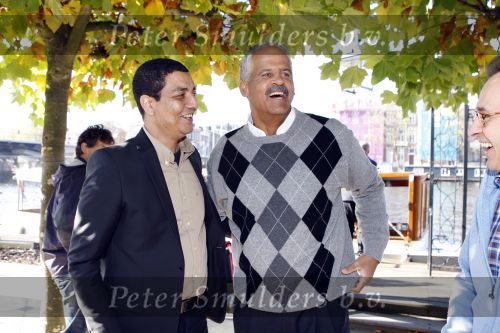 Amsterdam 14 oktober 2007
Stedman Graham ( ex Ophrah Winfrey op bezoek in Nederland. Hij ging varen met boot door de amsterdamse grachten en Golfen. Stedman met Jurgen Raymann en Clarence Seedorf