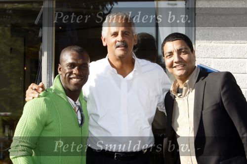 Amsterdam 14 oktober 2007
Stedman Graham ( ex Ophrah Winfrey op bezoek in Nederland. Hij ging varen met boot door de amsterdamse grachten en Golfen. Stedman met Jurgen Raymann en Clarence Seedorf