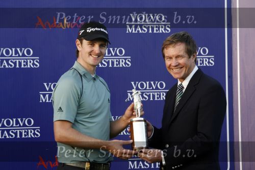 4 November 2007 Valderrama Golfclub ( Spanje )
Finaledag Volvo Masters Seizoen 2007
Justin Rose ( Winnaar en Algemeen Europees Kampioen )
JR met George O\'Grady