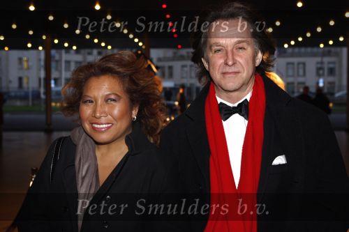 Den Haag 20 januari 2008
Premiere  Hollywood in concert met Lee Towers en Anita Meier. 
Justine Pelmelay met vriend