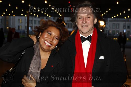 Den Haag 20 januari 2008
Premiere  Hollywood in concert met Lee Towers en Anita Meier. 
Justine Pelmelay met vriend