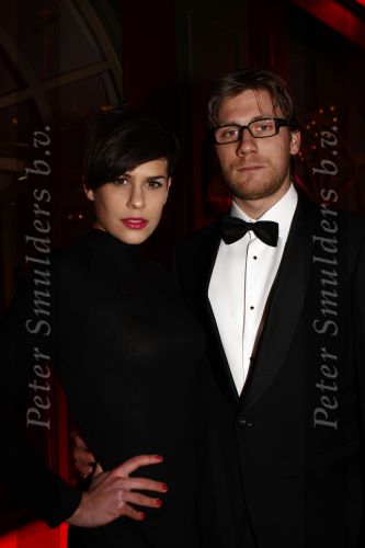Amsterdam 11 januari 2009
Premiere Supermodel in hotel Krasnapolsky. Kassandra Schreuder met vriend
Peter Smulders bv