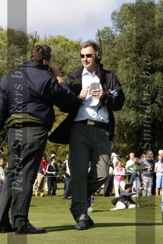 4 November 2007 Valderrama Golfclub ( Spanje )
Finaledag Volvo Masters Seizoen 2007
Ken Brown in gesprek met Richard Boxall