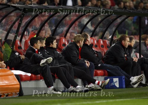 Eindhoven, 8 December 2007 Kompetitie PSV-Roda JC, eindstand 2-4 
Seizoen 2007/2008
Kenneth Perez op de reservebank