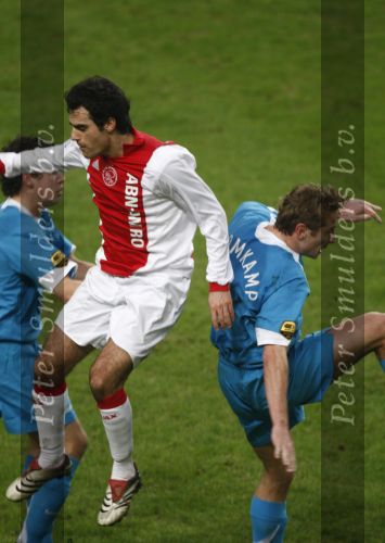 Amsterdam, 30 Januari 2008 Kompetitiewedstrijd AJAX-PSV, eindstand 0-2
Seizoen 2007/2008
Twee voormailige ploeggenoten Eerst bij AZ en later bij PSV , Kenneth Perz en Jan Kromkamp