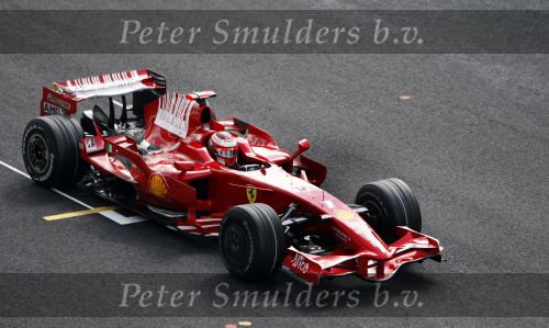Spa 7 september 2008
Formule 1 Grand Prix van Spa Francochamps. Filippe Massa Kimi Raikkonen Lewis Hamilton  Heiki Kovalinen Fernando Alonso
Peter Smulders bv