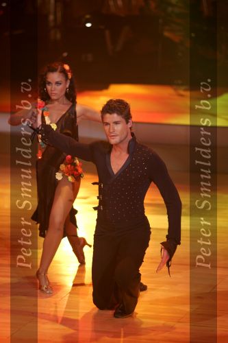 Aalsmeer 15 oktober 2005
Finale dancing with the stars .
Koertjan de Bruin met danspartner 
Peter Smulders bv