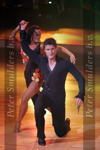 Aalsmeer 15 oktober 2005
Finale dancing with the stars .
Koertjan de Bruin met danspartner 
Peter Smulders bv