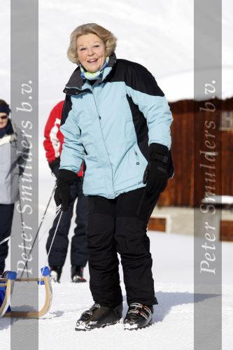Lech 16 februari 2009
Fotosessie met de koninklijke familie in Oberlech. Koningin Beatrix Prins Willem Alexander Prinses Maxima Amalia Alexia Ariane Prins Constantijn Prins es Laurentien Claus Cazimir Eloise en  Leonore.
Peter Smulders bv