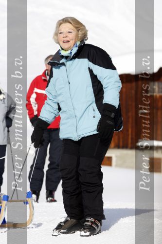 Lech 16 februari 2009
Fotosessie met de koninklijke familie in Oberlech. Koningin Beatrix Prins Willem Alexander Prinses Maxima Amalia Alexia Ariane Prins Constantijn Prins es Laurentien Claus Cazimir Eloise en  Leonore.
Peter Smulders bv