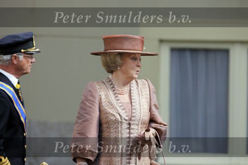 Den Haag 21 april 2009
Koningin Beatrix ontvangt  Koning Carl Gustav en Koningin Silvia van Zweden op paleis Noordeinde.
Peter Smulders bv