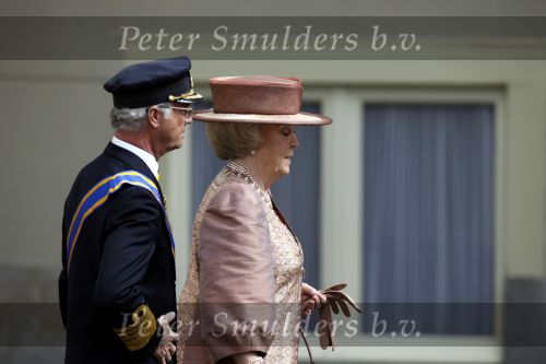 Den Haag 21 april 2009
Koningin Beatrix ontvangt  Koning Carl Gustav en Koningin Silvia van Zweden op paleis Noordeinde.
Peter Smulders bv