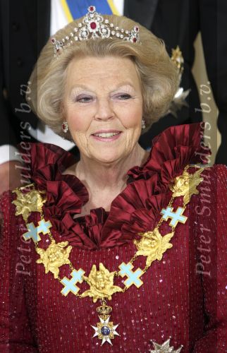 Den Haag 21 april 2009
Staatsbezoek van Koning Carl Gustav en koningin Silvia aan Nederland. Prinses Maxima Koningin Beatrix Prins Willem Alexander Pieter v Vollenhoven en prinses Margriet.
Peter Smulders bv