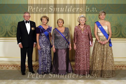 Den Haag 25 mei 2009
Staatsbanket met Koningin Beatrix Prinses Margriet en prinses Maxima vanwege bezoek Chili.
Peter Smulders bv