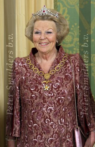Den Haag 25 mei 2009
Staatsbanket met Koningin Beatrix Prinses Margriet en prinses Maxima vanwege bezoek Chili.
Peter Smulders bv