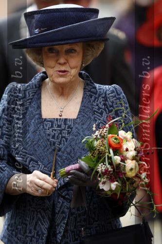 Amsterdam 29 februari 2008
Koningin Beatrix opent expositie  over koninklijke familie in amsterdams historisch museum.