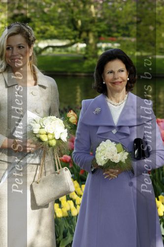 Lisse 22 april 2009
Prinses maxima en koningin Silvia van Zweden in de keukenhof.
Peter Smulders bv