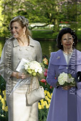 Lisse 22 april 2009
Prinses maxima en koningin Silvia van Zweden in de keukenhof.
Peter Smulders bv