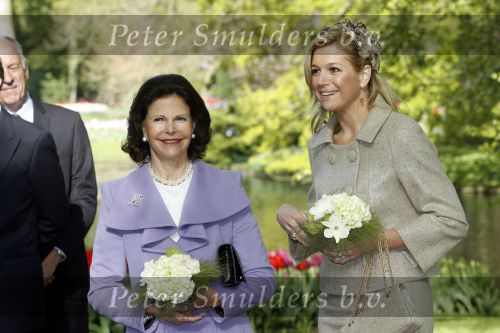Lisse 22 april 2009
Prinses maxima en koningin Silvia van Zweden in de keukenhof.
Peter Smulders bv