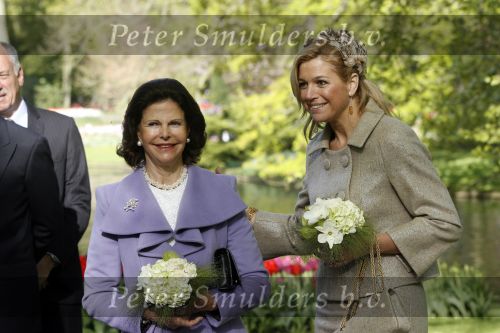 Lisse 22 april 2009
Prinses maxima en koningin Silvia van Zweden in de keukenhof.
Peter Smulders bv