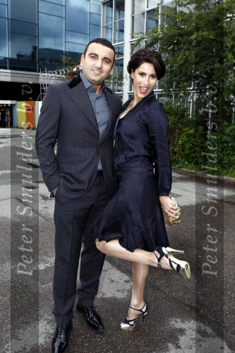 Amsterdam 17 mei 2009
Coiffure awards in de Rai. 
Kristina Bozilovic met haar vriend
