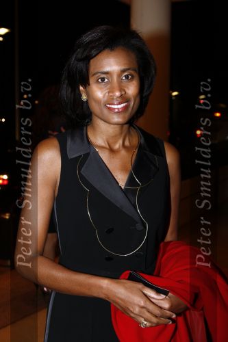 Amsterdam 7 maart 2009
Modeshow Mart Visser in het Hilton. Laetitia Griffith met man
Peter Smulders bv