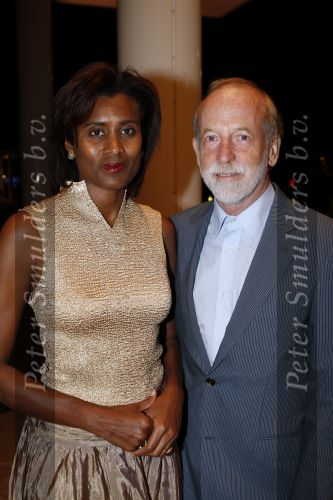 Amsterdam 15 september 2007
Modeshow Mart Visser in het hilton. Laetitia Griffith met man