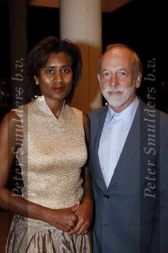 Amsterdam 15 september 2007
Modeshow Mart Visser in het hilton. Laetitia Griffith met man