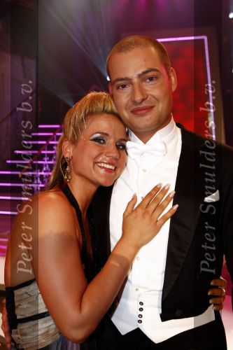 Aalsmeer 15 mei 2009
Dancing with the stars in de studio\'s in Aalsmeer. Lange Frans met danspartner Marleen Schuurmeijer
Peter Smulders bv