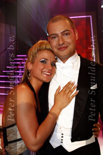Aalsmeer 15 mei 2009
Dancing with the stars in de studio\'s in Aalsmeer. Lange Frans met danspartner Marleen Schuurmeijer
Peter Smulders bv