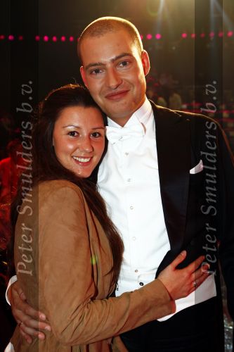 Aalsmeer 15 mei 2009
Dancing with the stars in de studio\'s in Aalsmeer. Lange Frans met zijn vrouw
Peter Smulders bv
