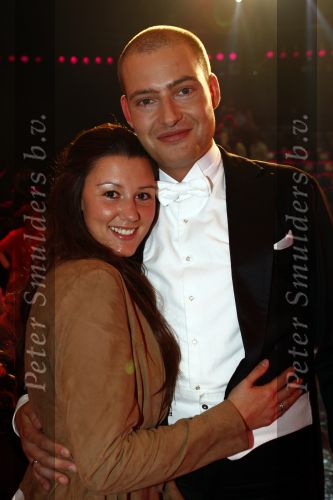 Aalsmeer 15 mei 2009
Dancing with the stars in de studio\'s in Aalsmeer. Lange Frans met zijn vrouw
Peter Smulders bv