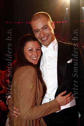Aalsmeer 15 mei 2009
Dancing with the stars in de studio\'s in Aalsmeer. Lange Frans met zijn vrouw
Peter Smulders bv