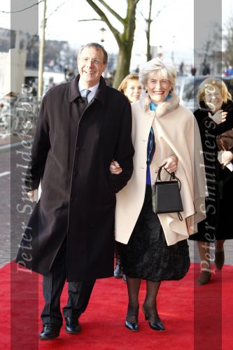 Amsterdam 1 februari 2008
Feest koningin Beatrix en Prinses Margriet voor hun 70e en 65e verjaardag in Carre.
Laurens Jan Brinkhorst met zijn vrouw