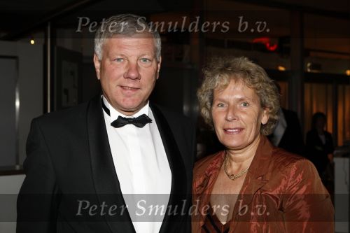 Amsterdam 19 decdember 2007
Sportman van het jaar verkiezing in de rai. Leo v Wijk met vrouw