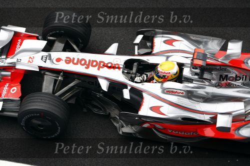 Spa 7 september 2008
Formule 1 Grand Prix van Spa Francochamps. Filippe Massa Kimi Raikkonen Lewis Hamilton  Heiki Kovalinen Fernando Alonso
Peter Smulders bv