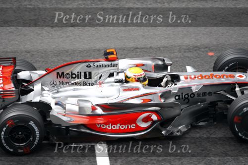 Spa 7 september 2008
Formule 1 Grand Prix van Spa Francochamps. Filippe Massa Kimi Raikkonen Lewis Hamilton  Heiki Kovalinen Fernando Alonso
Peter Smulders bv