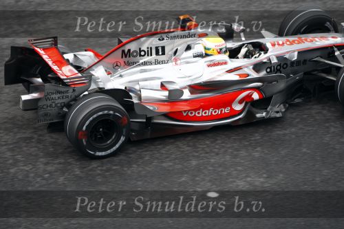 Spa 7 september 2008
Formule 1 Grand Prix van Spa Francochamps. Filippe Massa Kimi Raikkonen Lewis Hamilton  Heiki Kovalinen Fernando Alonso
Peter Smulders bv