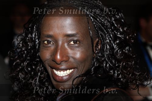 Amsterdam 19 decdember 2007
Sportman van het jaar verkiezing in de rai. Lorna Kiplagat met man