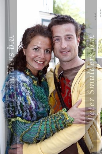 Amstelveen 21 mei 2008
Olympische Lunch Princess waar de T14 hockeystick van Princess wordt gepresenteerd. 
Maaike Widdershoven met man