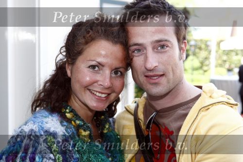 Amstelveen 21 mei 2008
Olympische Lunch Princess waar de T14 hockeystick van Princess wordt gepresenteerd. 
Maaike Widdershoven met man