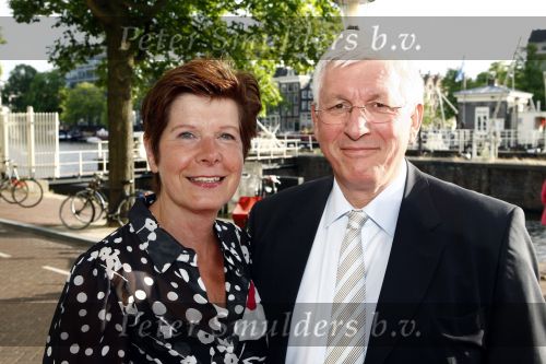 Amsterdam 16 juli 2008
Premiere Bolshoi Ballet in Carre. 
Joop Daalmeijer met Maartje v Weegen