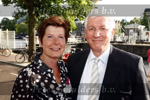 Amsterdam 16 juli 2008
Premiere Bolshoi Ballet in Carre. 
Joop Daalmeijer met Maartje v Weegen